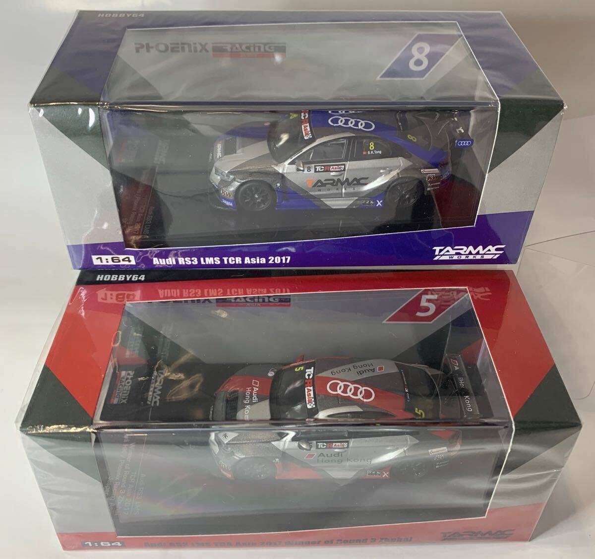 TARMAC WORKS 1/64 Hobby64 Audi RS3 ★LMS TCR Asia 2017 #8★LMS TCR Asia 2017 Winner of Round 3 Zhuhal #5 2点拍卖