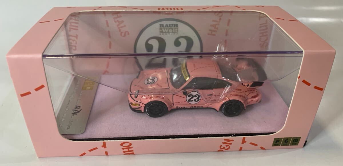 PGM 1/64 ポルシェ RAUH-Welt RWB 964 Pink Pig 全開閉可能 限定品 未開封 1点拍卖