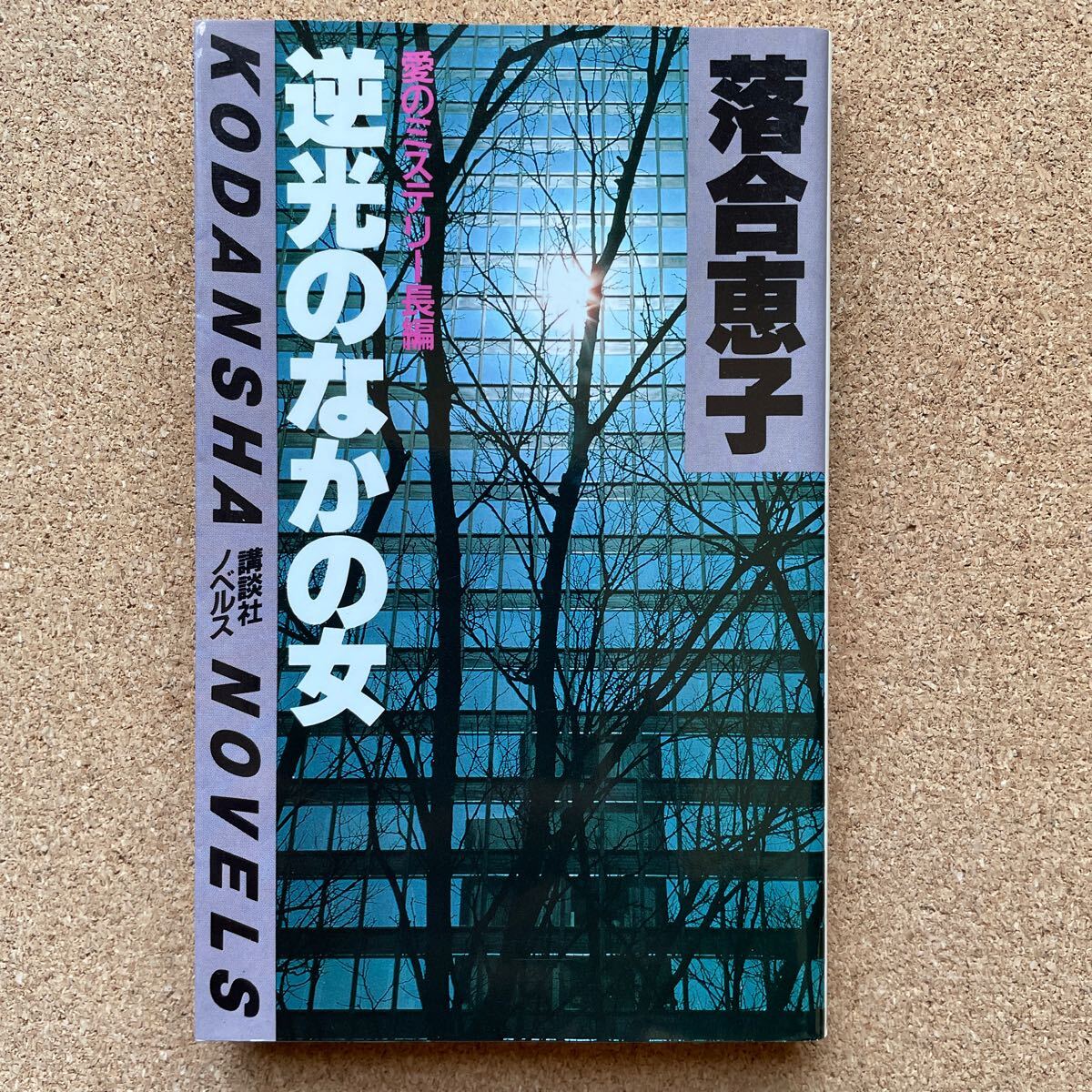 ●落合恵子 「逆光のなかの女」 講談社ノベルス(昭和59年初版) 愛と復讐の長編ミステリー拍卖
