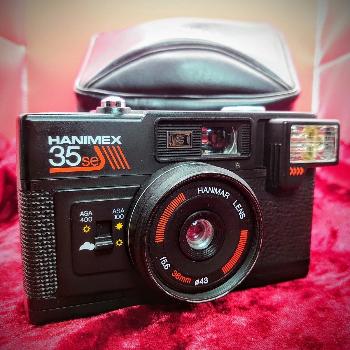 211【フラッシュ/シャッター/巻上げOK】HANIMEX 35se コンパクトフィルムカメラ ハニメックス 本体 HANIMAR F:5.6 38mm 赤外線カメラ? 拍卖