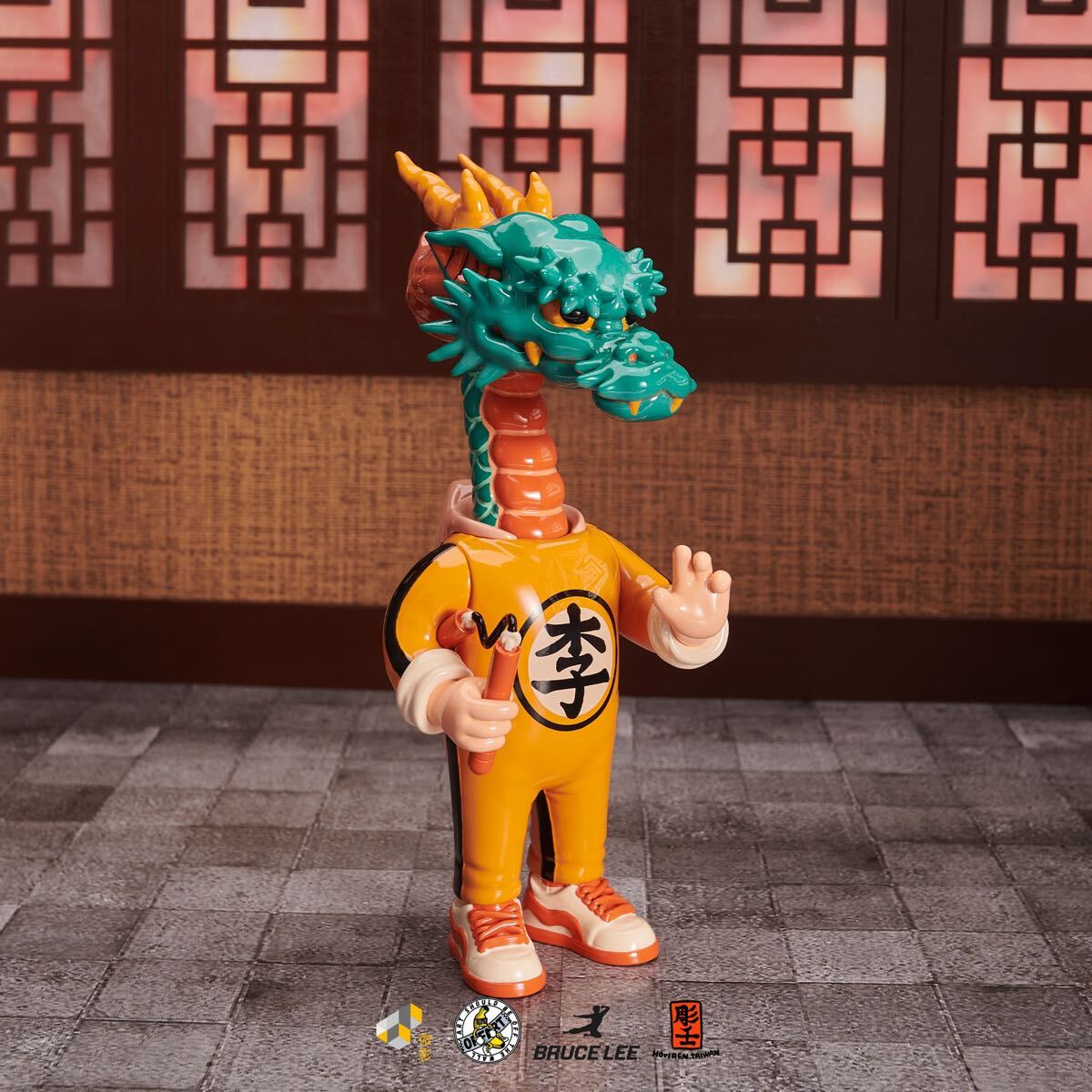 “人中之竜” 李小龍 ブルース・リー 戦闘服エディション ドラゴン フィギュア ソフビ アートトイ 海外限定 正規品 おもちゃ拍卖