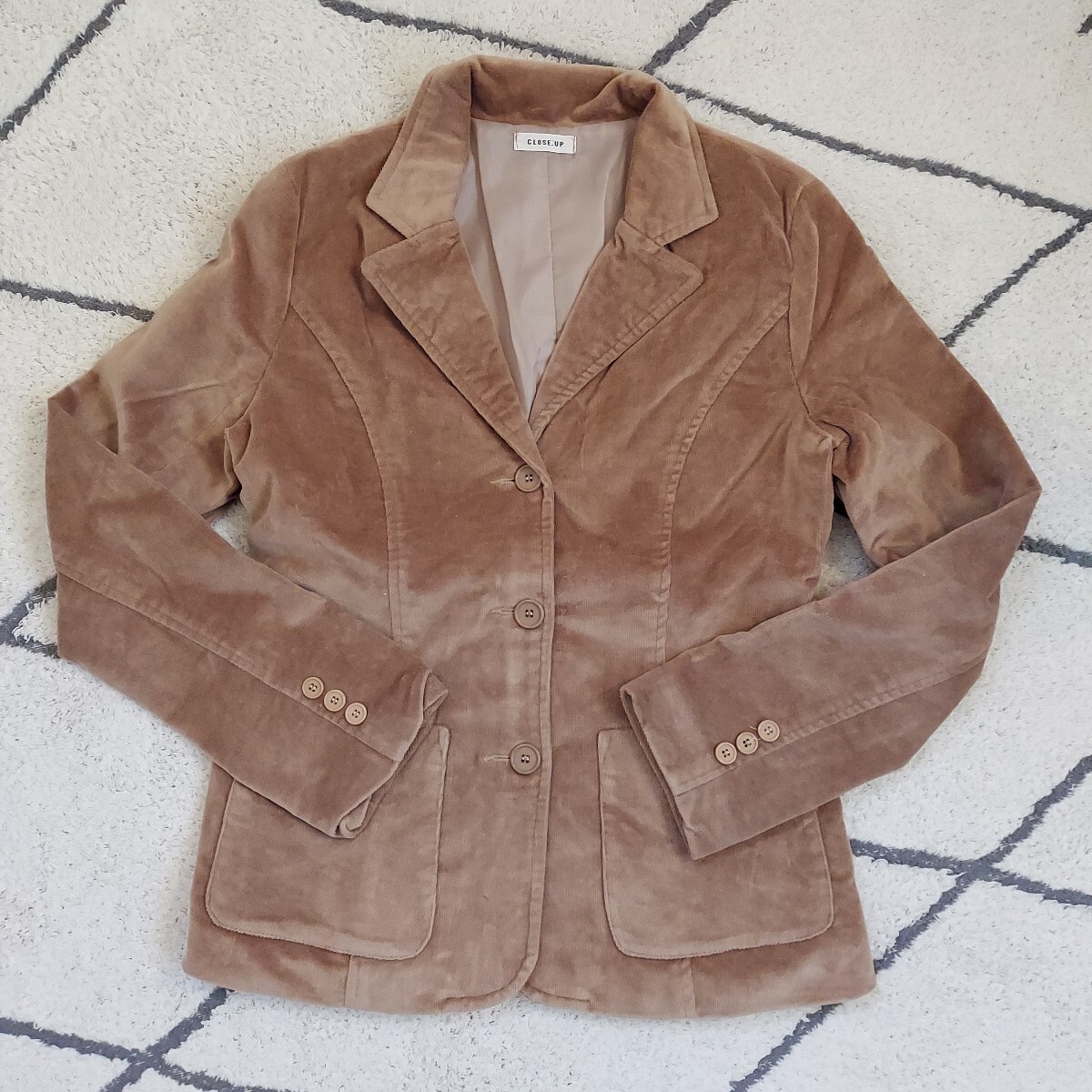 アウター テーラードジャケット コーデュロイ レデース拍卖