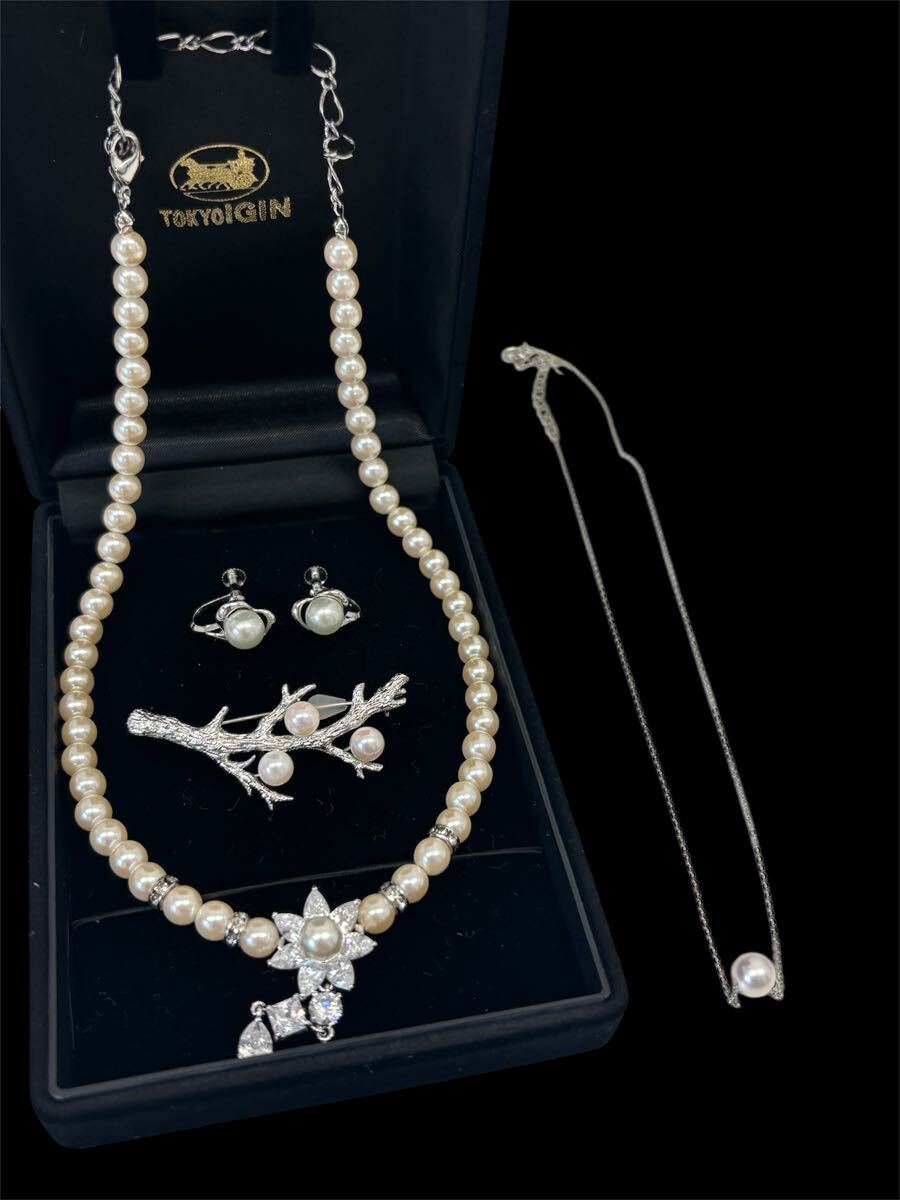 おしゃれなパールアクセサリーおまとめ4点♪アクセサリー拍卖