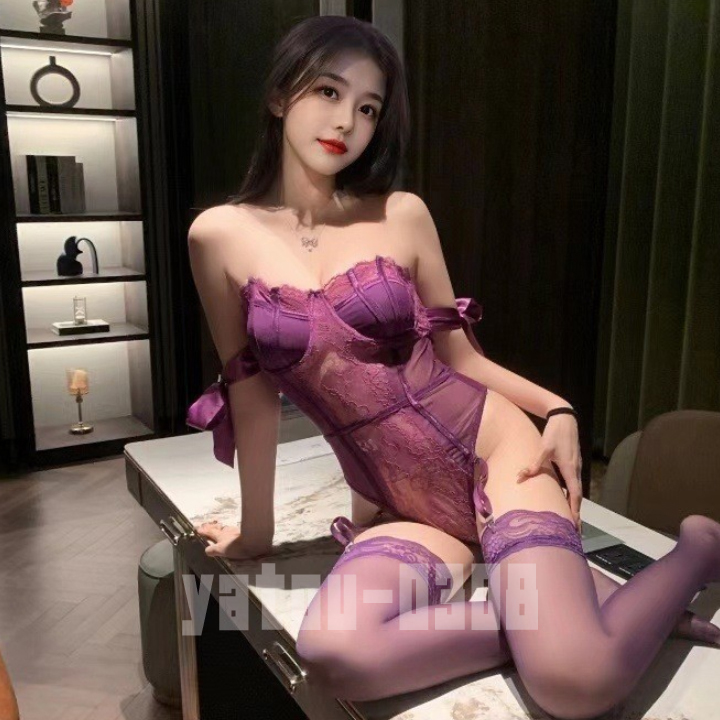 K140A コスプレウェア シースルー レース ハイレグレオタード オープンクロッチ セクシーランジェリー ナイトウェア拍卖