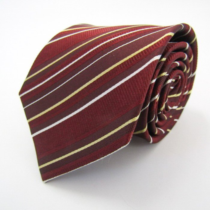 ジョルジオディキャバリア ブランド ネクタイ ストライプ シルク 日本製 未使用タグ付 PO メンズ レッド GIORGIO DI CAVARIA拍卖