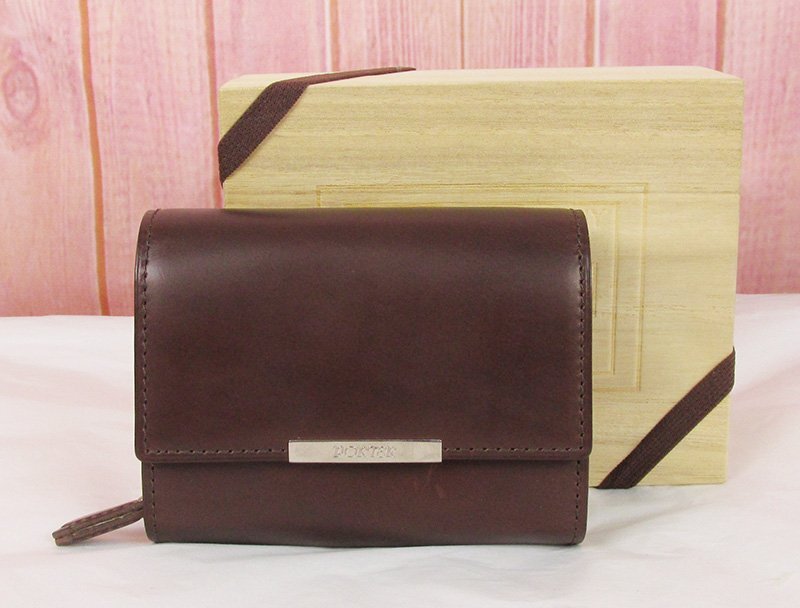 LYO17841 PORTER ポーター TANNER タナー 二つ折り 財布 ウォレット 147-02280 ブラウン 未使用拍卖