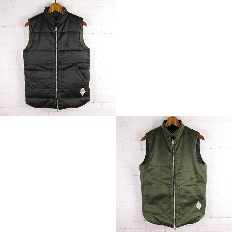MFJ26561 CRIMIE クライミー 中綿 ベスト リバーシブル ブラック系×オリーブ系 SMALL拍卖