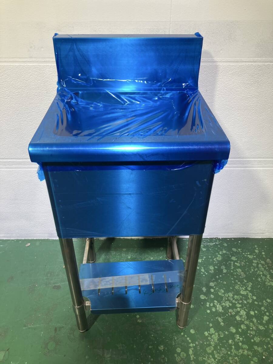 Y-27 【美品】 一槽シンク ステンレス 水漏れ等点検済み 中古 業務用 W450×D450×H830【厨房市場八尾店】拍卖