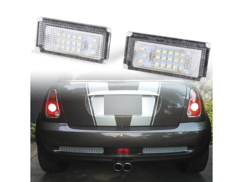 BMW用 Mini Cooper用 R50 R52 R53 LED 36連ナンバー灯 ライセンスランプ ミニクーパー用 キャンセラー付拍卖