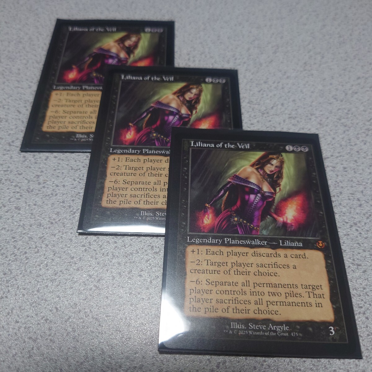 MTG INR ヴェールのリリアナ 英語 三枚セット 旧枠 即決拍卖