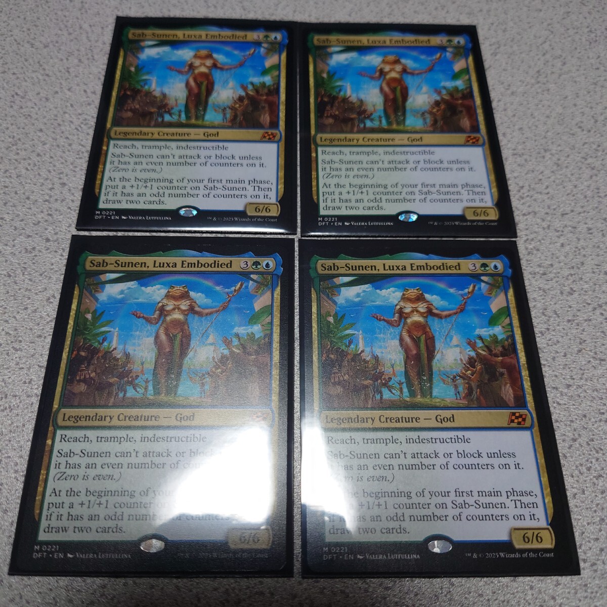 MTG DFT ルクサの体現、サブ=スネン 英語 四枚セット 霊気走破 即決拍卖