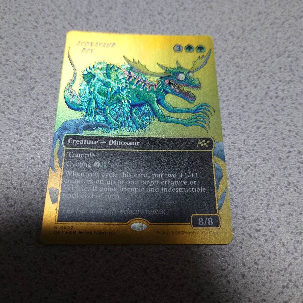 MTG DFT アゴナサウルス・レックス 英語ファーストプレイスfoil 一枚 ボーダーレス 霊気走破 即決拍卖