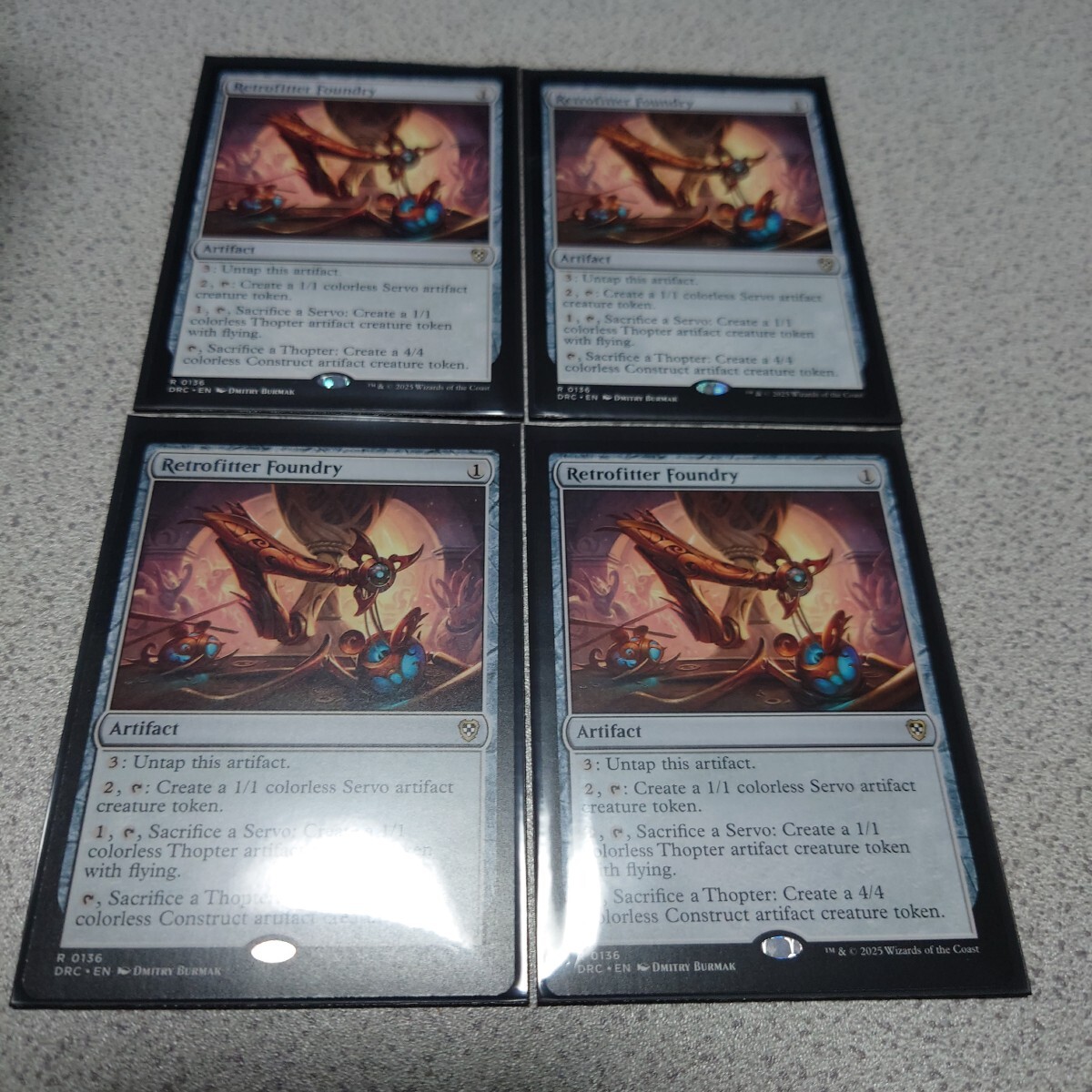 MTG DRC 改良式鋳造所 英語 四枚セット 霊気走破 DFT 統率者デッキ 即決拍卖