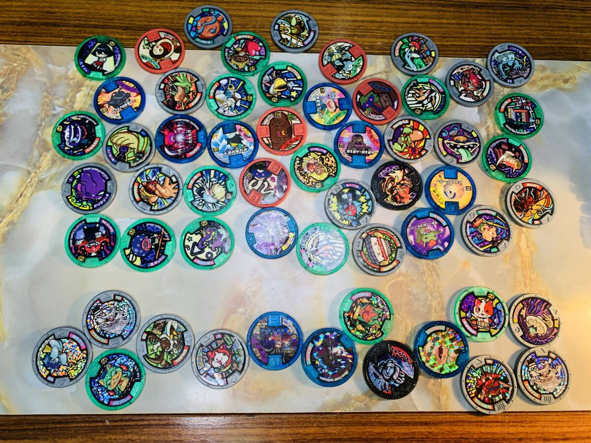 妖怪ウォッチ 妖怪メダル 58枚 (そのうちキラキラ13枚)#301yo拍卖