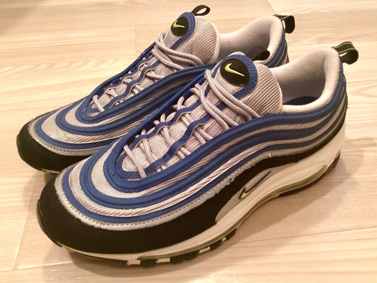 (超美品・希少な名品97・ストックラスト一足 28センチ NIKE AIR Max 97) Nike Air Max 97 ナイキ エアーマックス97 メンズ 28拍卖