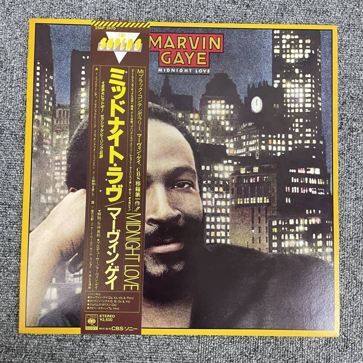 LP/SOUL/FUNK/MARVIN GAYE/MIDNIGHT LOVE/CBS/SONY 25AP 2470/82年 OBI 帯 美品/マーヴィン・ゲイ/MELLOW CLASSIC SEXUAL HEALING/NF022805拍卖