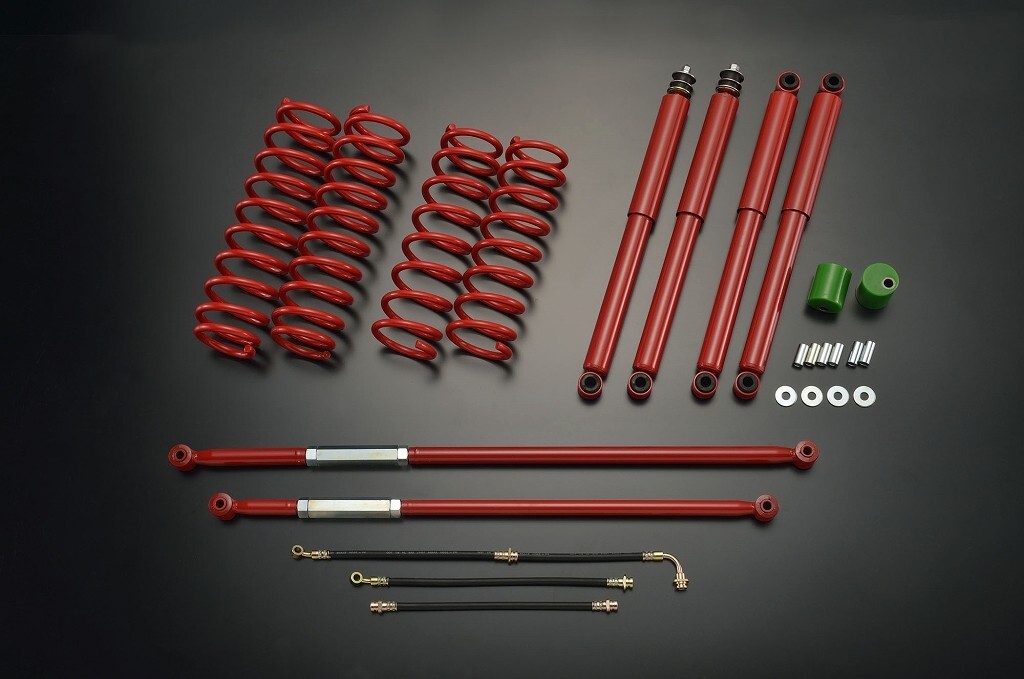 Motor Farm (モーターファーム) ジムニー JB23/33 サスペンションセット ST 3インチUPキット(レッド)拍卖