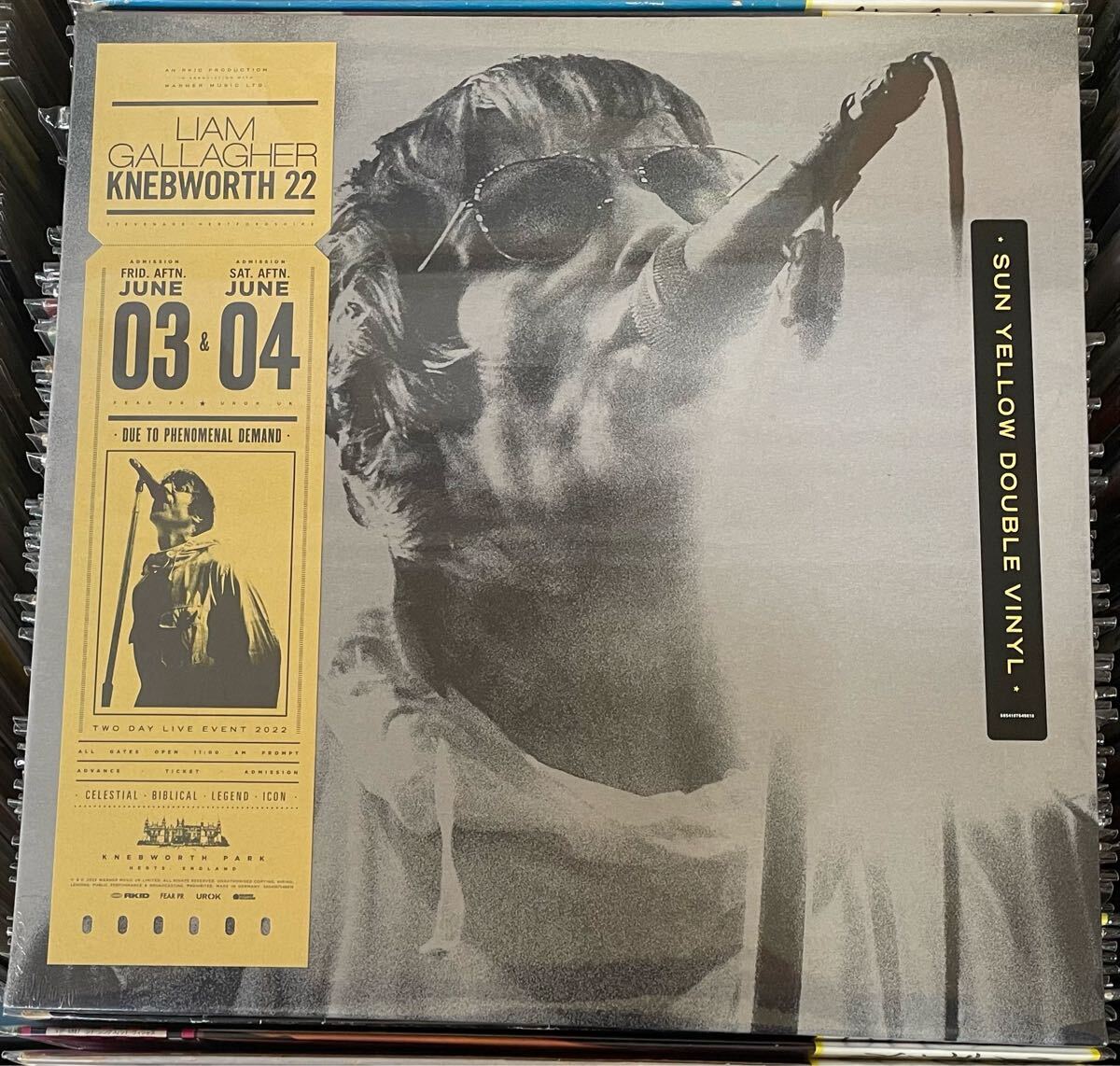 ◆Liam Gallagher / Knebworth 22 / シールド未開封 / SUN YELLOW DOUBLE VINYL拍卖