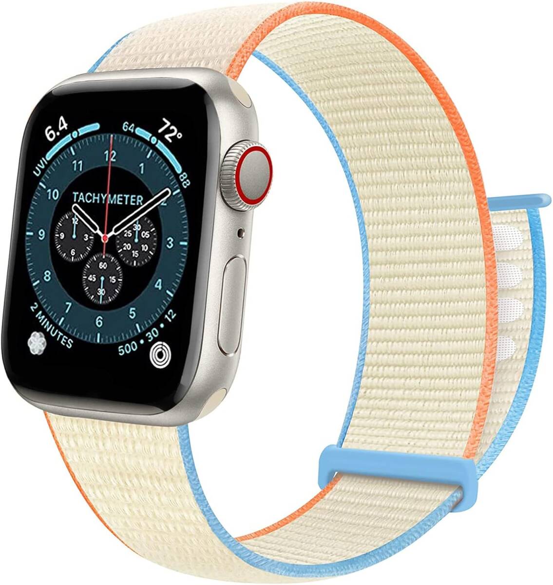 コンパチブル Apple Watch バンド 柔らかく 快適 軽量 通気性 (38mm 40mm 41mm , クリーム) I313拍卖