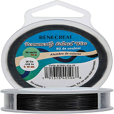 50m 0.45mm ブラックビーズストリングワイヤー ナイロンコーティング ステンレススチールワイヤー ネックレス ビーズクラフト I32拍卖