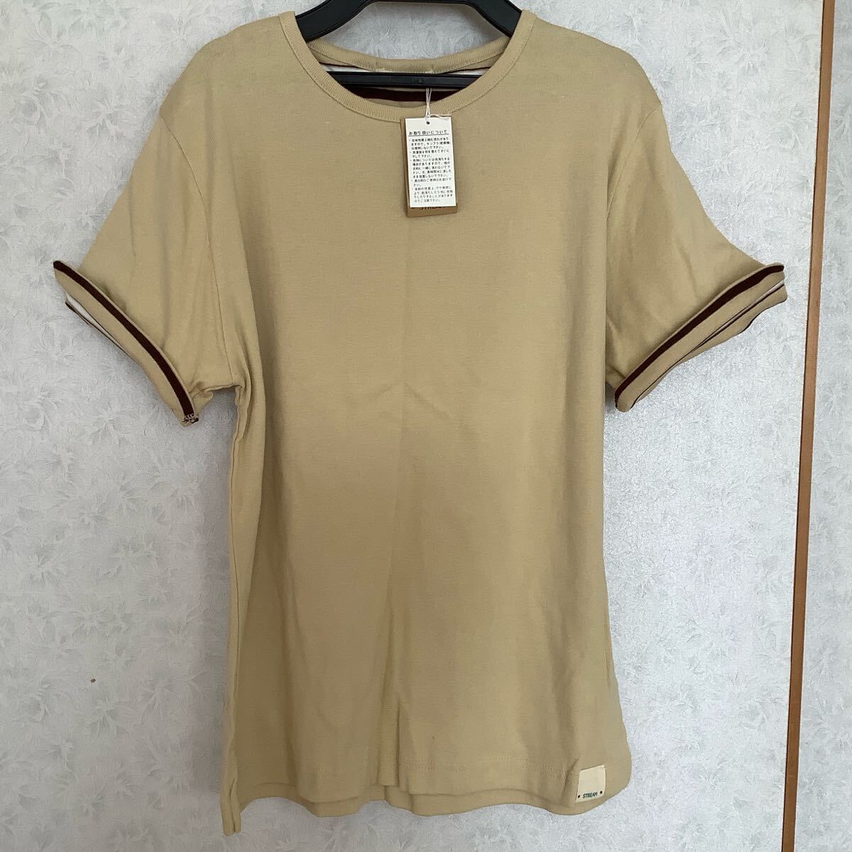 STREAM Tシャツ 生成り ベージュ コットン 綿100% LLサイズ拍卖