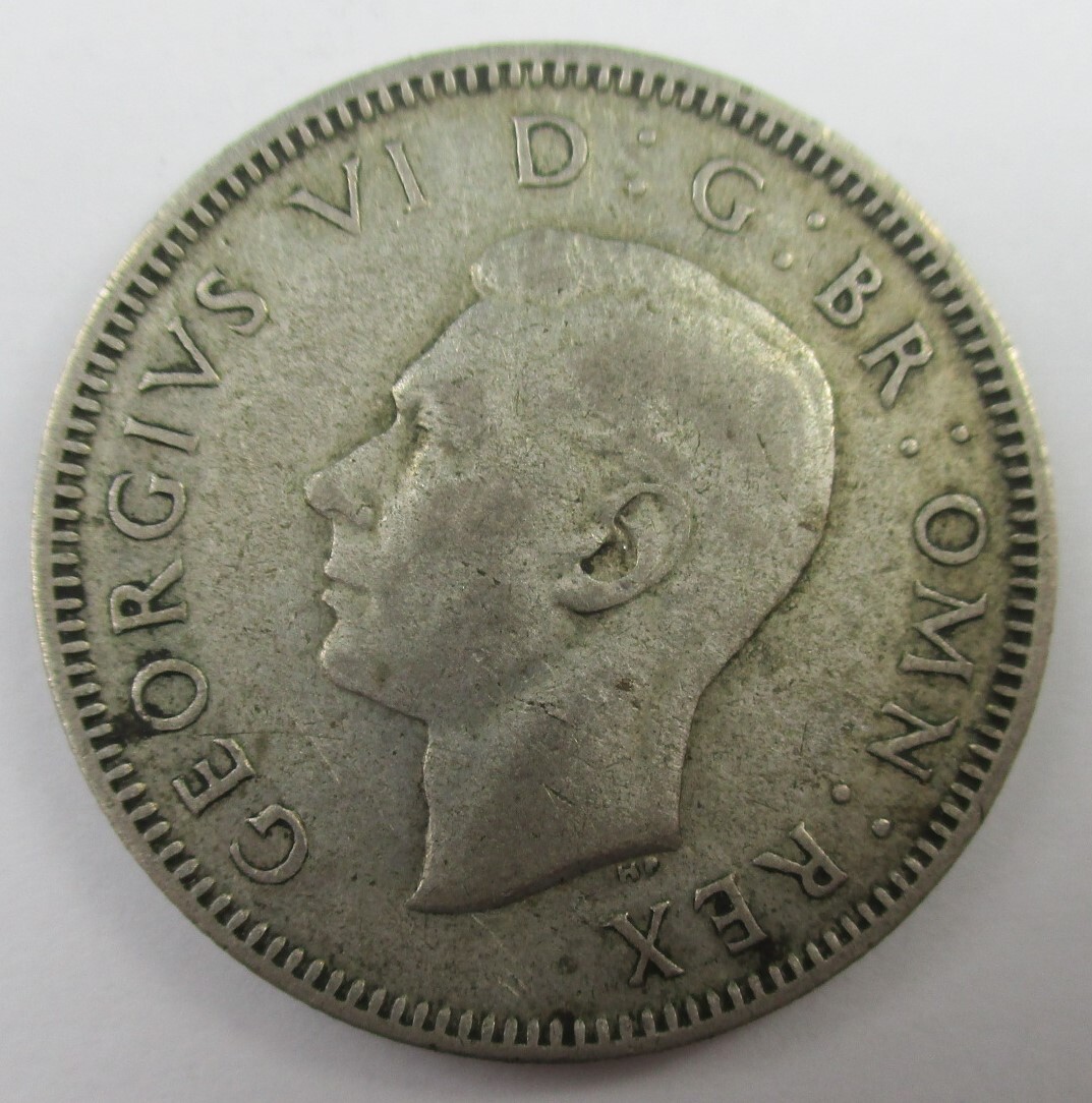 M-892 イギリス 1シリング銀貨 コイン 1945 シルバー500/1000 拍卖