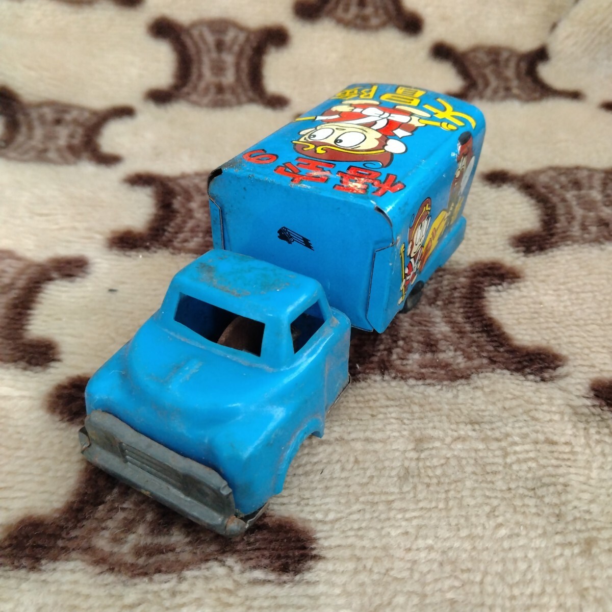 悟空の大冒険 ミニカー ビンテージ 昭和レトロ ブリキ 青 約10.5センチ拍卖