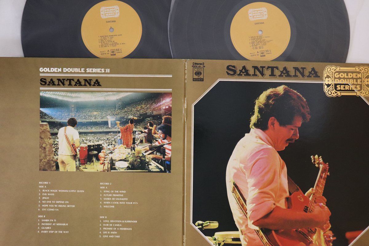 2discs LP Santana サンタナのすべて SOPW4950 CBS/Sony /00660拍卖