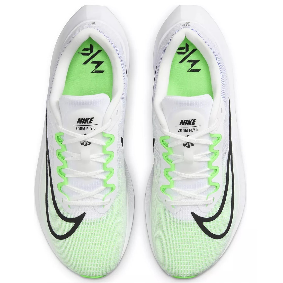 ■ナイキ ズーム フライ 5 ホワイト/ブラック/グリーンストライク 新品 25.0cm US7 NIKE ZOOM FLY 5 ランニング DM8968-101拍卖