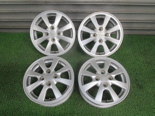 タント DBA-L375S アルミホイール 14インチ 4.5J PCD100 4穴 4本 シルバー WWW /42343拍卖