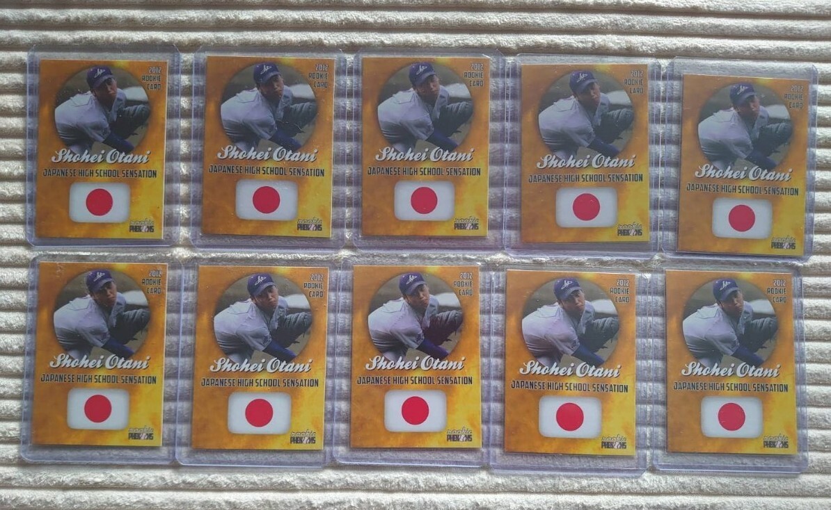 大谷翔平 2012 ルーキーカード 10枚セット 花巻東 北海道日本ハムファイターズ エンゼルス ドジャース 高校野球 レア拍卖