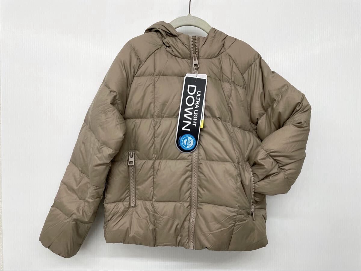 新品■32°HEAT キッズ ダウンジャケット S 7/8 フード付き 軽量 保温 拍卖
