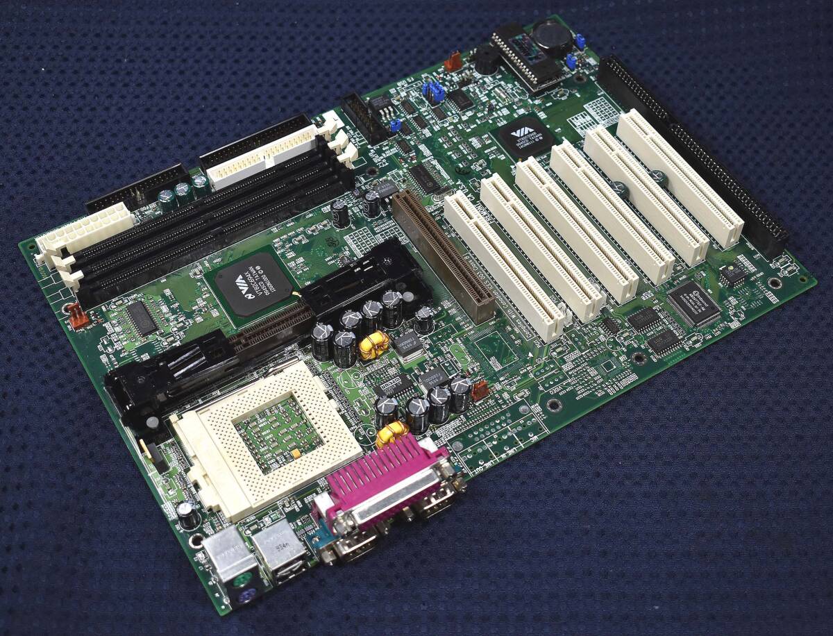 (国内発送) Tyan S1854 Trinity 400 ATX VIA VT82C694X Apollo Pro 133A Socket370 Slot1両対応 コンデンサー膨張無 動作OK 美品 (管:PM48拍卖