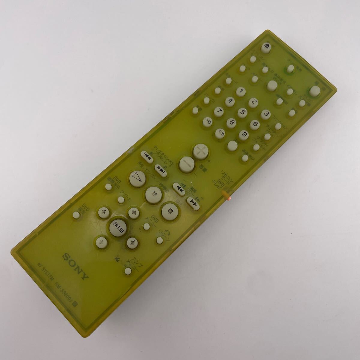 【赤外線動作確認済】送料無料 返金保証 ★ソニー SONY★AV SYSTEMリモコン★RM-SS800J拍卖