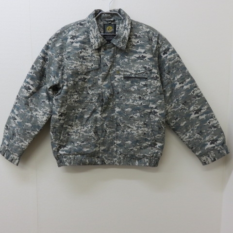 P211★NBトラスト 中綿入 ジャケット LL カモフラ グレー系 9/30★A拍卖