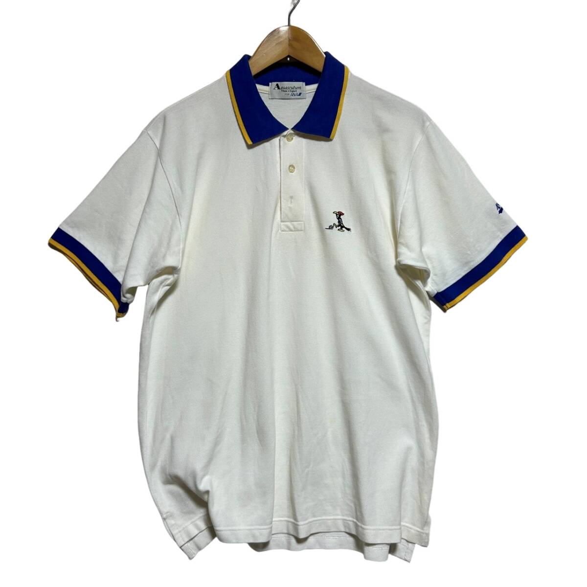 †英製 Aquascutum For ANA アクアスキュータム × ANA 半袖ポロシャツ†サイズ記載なしFREE 古着拍卖