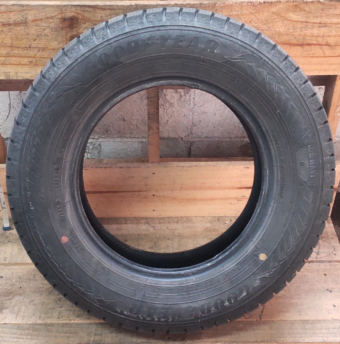 スタッドレス タイヤ 1本 2021年製 155/80R13 79Q GOOD YEAR ICE NAVI 8 6.2 中古拍卖