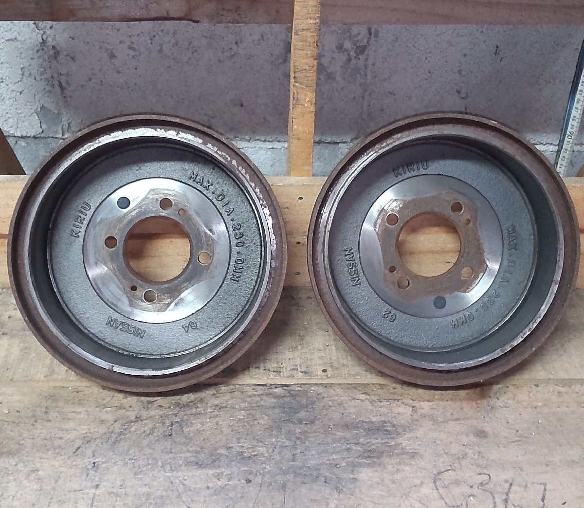 リアドラム 日産 ノート NE12 4WD H27/12 17339-0003 43206-1KL5A 中古拍卖