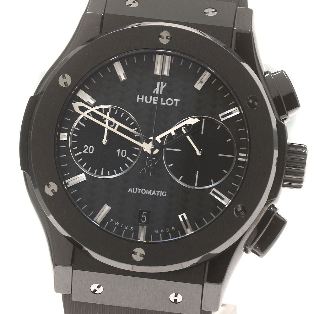 ウブロ HUBLOT 521.CM.1770.RX クラシックフュージョン ブラックマジック クロノグラフ 自動巻き メンズ 美品 箱・保証書付き_871391拍卖