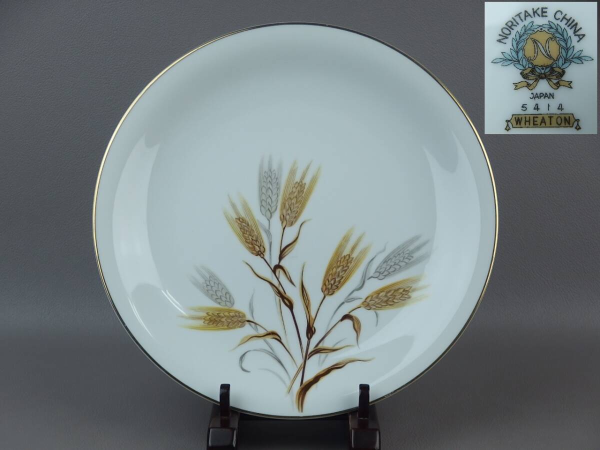【骨董・茶道具】★NORITAKE CHINA WHEATON 5414★★麦絵皿 fq110m.7 プレート 和食器拍卖