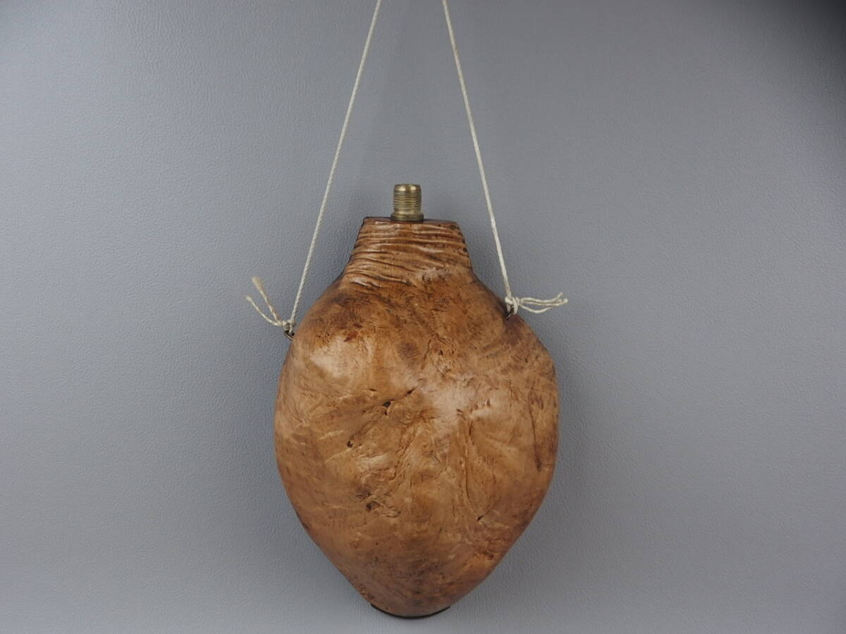 【骨董・茶道具】★古い 木彫★★水筒 徳利 fq065ub.7 火薬入 古道具 古民芸 レトロ拍卖