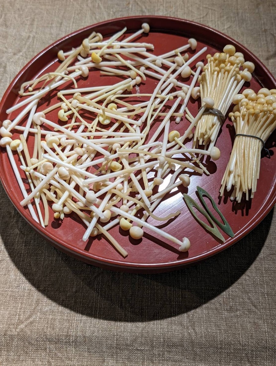 【まいづる食品サンプル】えのき茸 えのきだけ ネギ2つ 本物そっくり C-4拍卖