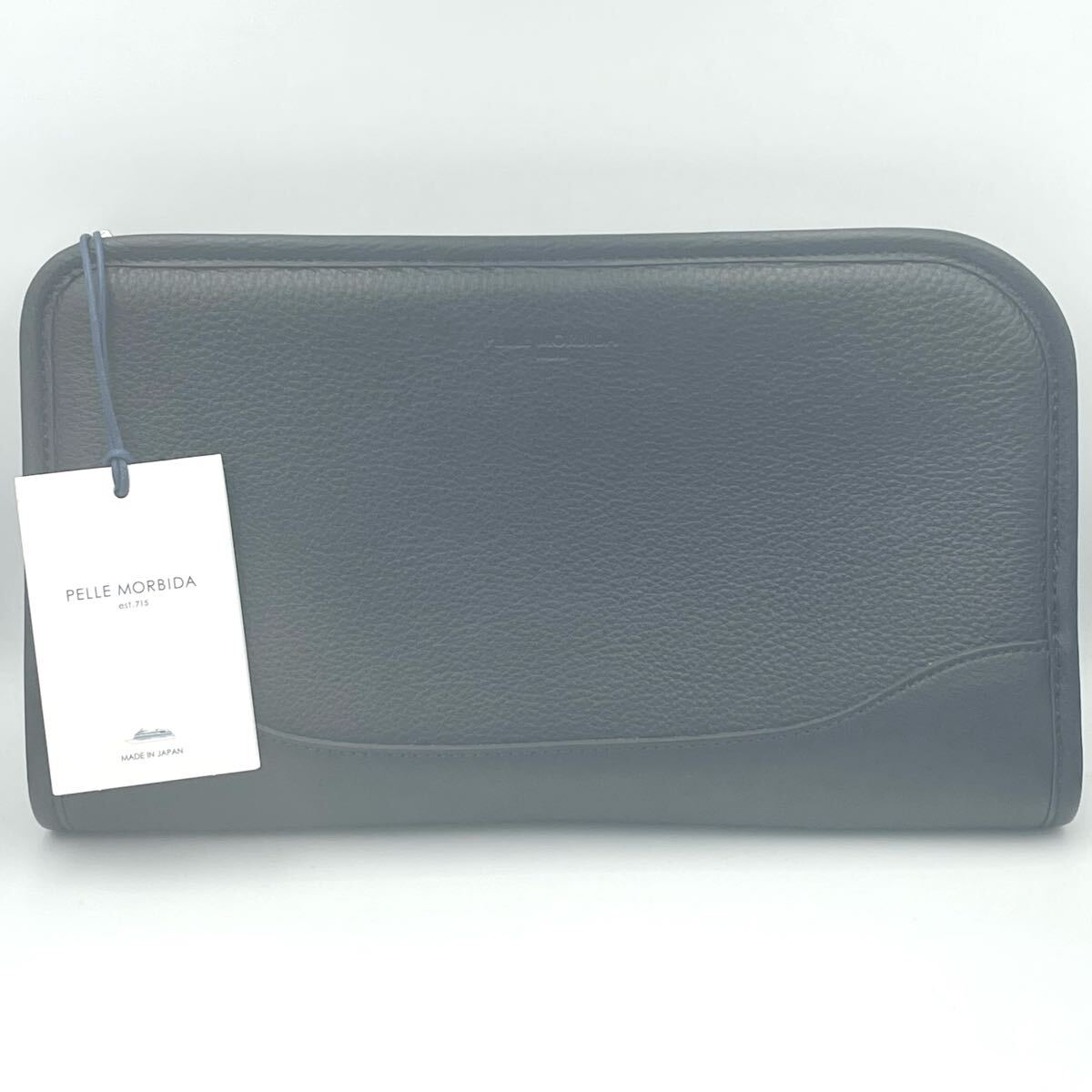 新品未使用 Pelle Morbida クラッチバッグ ネイビー クラッチバッグ拍卖