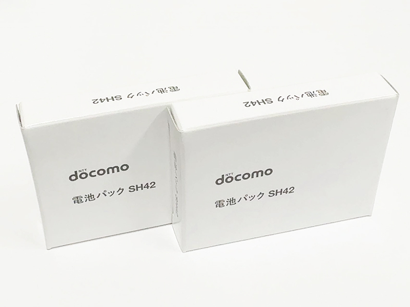 2個セット 未使用新品 NTT docomo 電池パック SH42 純正品 シャープ AQUOS PHONE si SH-07E バッテリー拍卖