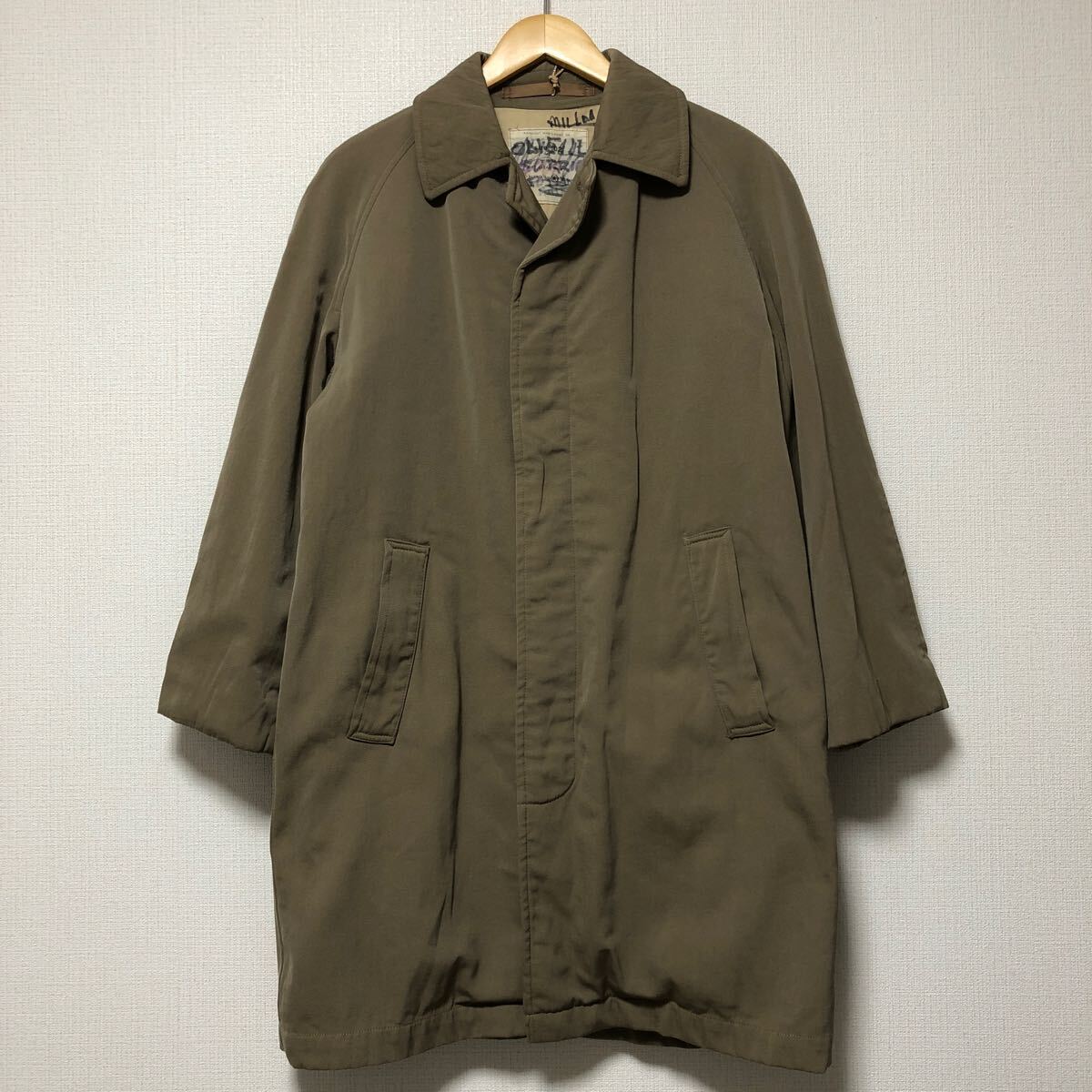 (k) 60s 60年代 イギリス軍 ウールギャバ RAINCOAT レインコート サイズ2 カーキ ジャケット ミリタリー vintage 拍卖