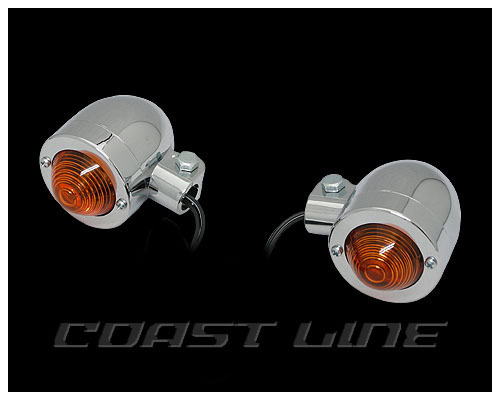 N009470 ユニバーサルマウント バレットウインカーセット クローム拍卖