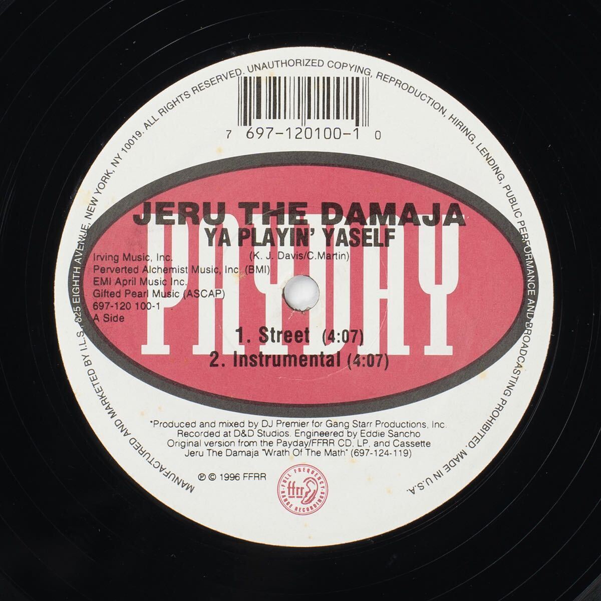 Jeru The Damaja Ya Playin' Yaself レコード拍卖