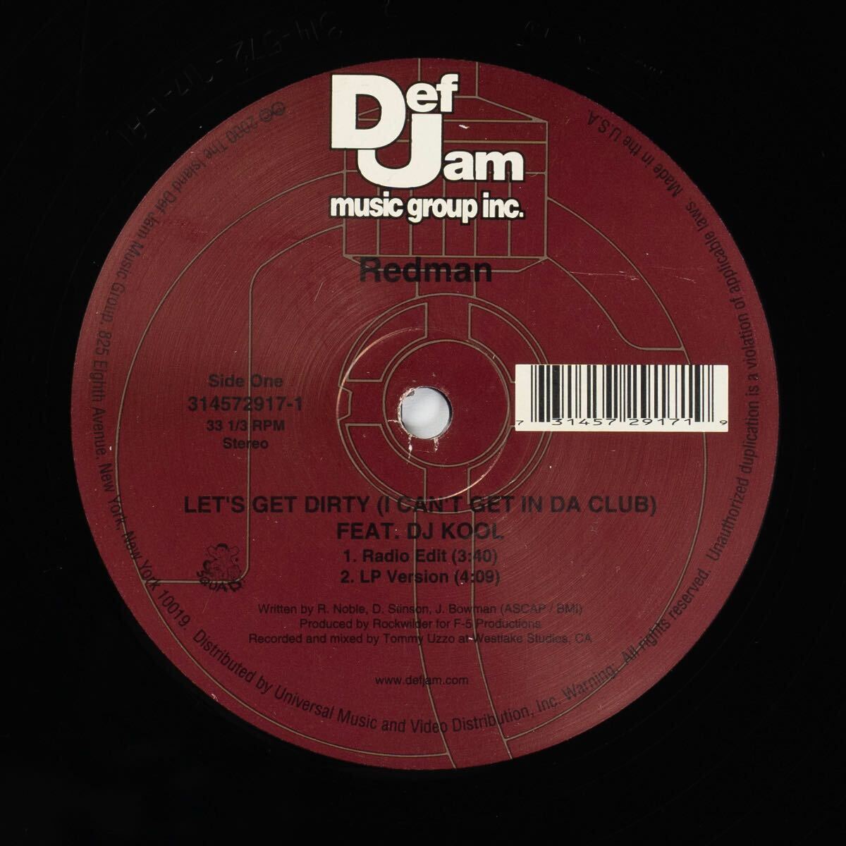 Redman Let's Get Dirty 12 レコード拍卖