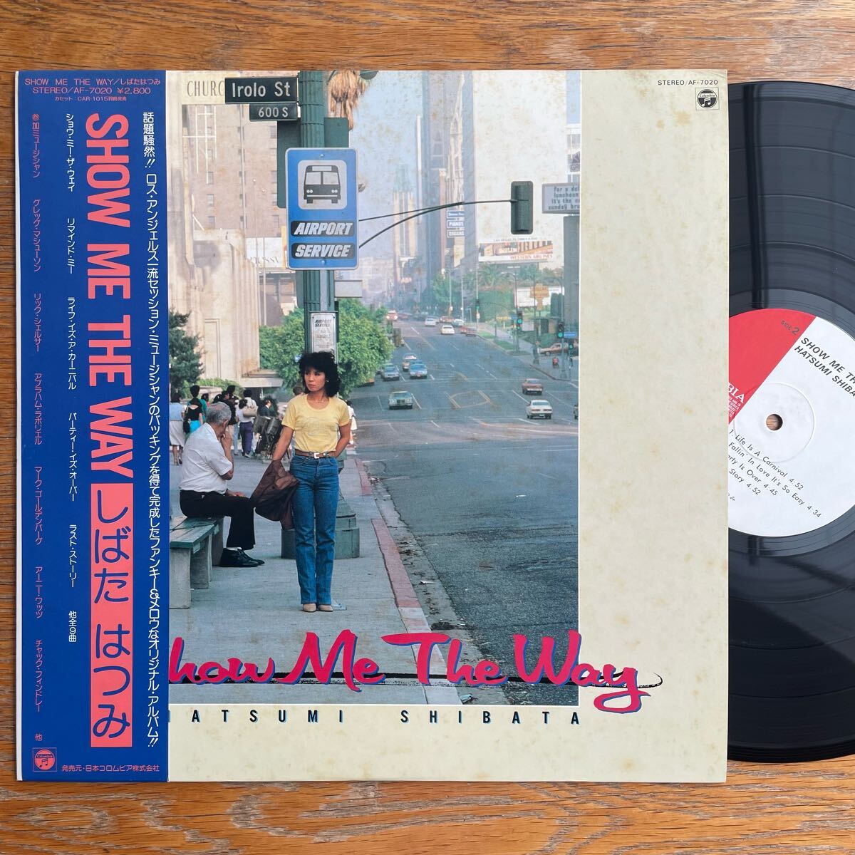 和モノ レアグルーヴ LP しばたはつみ Show Me The Way レコード アナログ盤 シティポップ 帯付拍卖