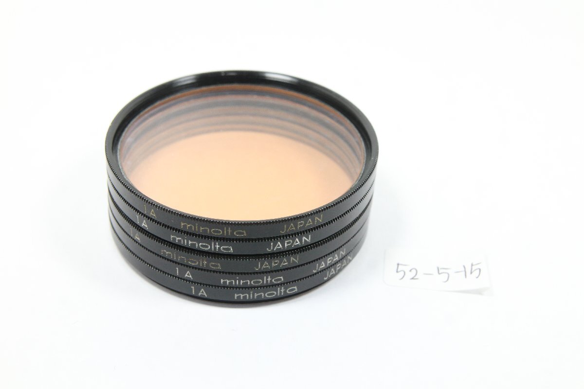 M160-52-5-15☆☆52mmフィルター ミノルタ F52NA x5枚セット拍卖